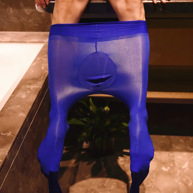 Сексуальные мужские чулки Экзотическая одежда для мужчин масляные блестящие