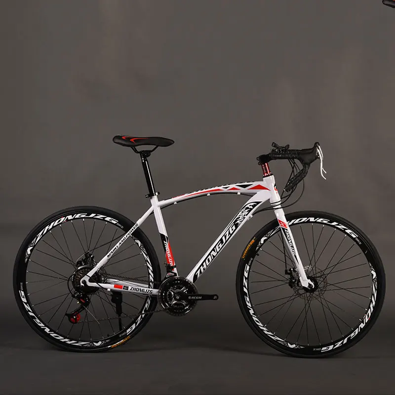 Bicycle Road Bike 26 Inch 27 Speed Fixed Gear Shifting Double Disc Brakes Bending Muscles Men and Women | Спорт и развлечения