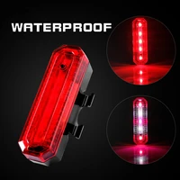 mtb bicycle rear led light led bicycle rear tail light usb rechargeable bright cycling safety flashlight waterproof light