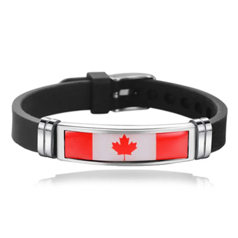 Новая распродажа браслет из нержавеющей стали Франция Аргентина исландя Канада