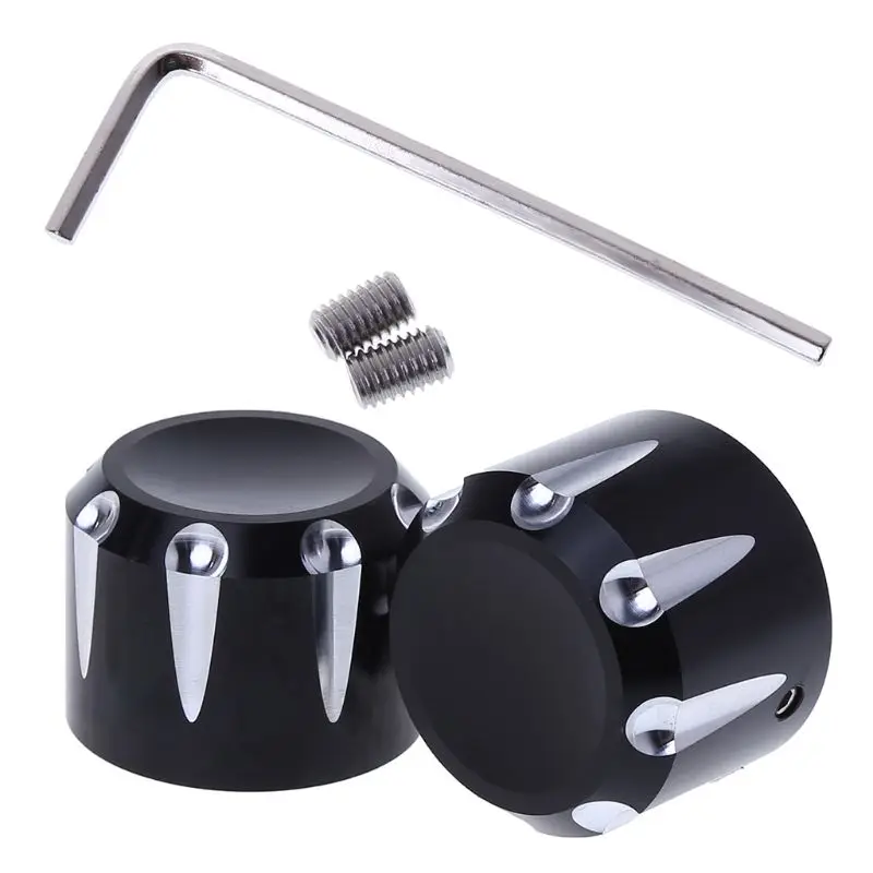 Tampa do eixo dianteiro da motocicleta porca capa para harley touring electra glide softail dyna street sportster c45|Накладки и
