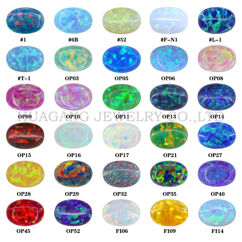 

Blue Synthetic OP06 Opal Loose Stones Oval Shape Base Cabochon Opal Beads Semi-Precious Stones For Jewelry 3x5mm-10x12mmmm