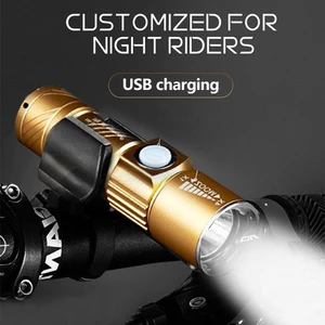 LED Bicycle Light Night Riding Waterproof Strong Light Bike Light
Charging Mountain Bike Accessories Waterproof Super Bright
