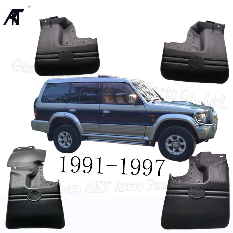 

Черные передние и задние брызговики, крышка, Накладка для Mitsubishi Pajero Shogun MK2 1991-1997, брызговики