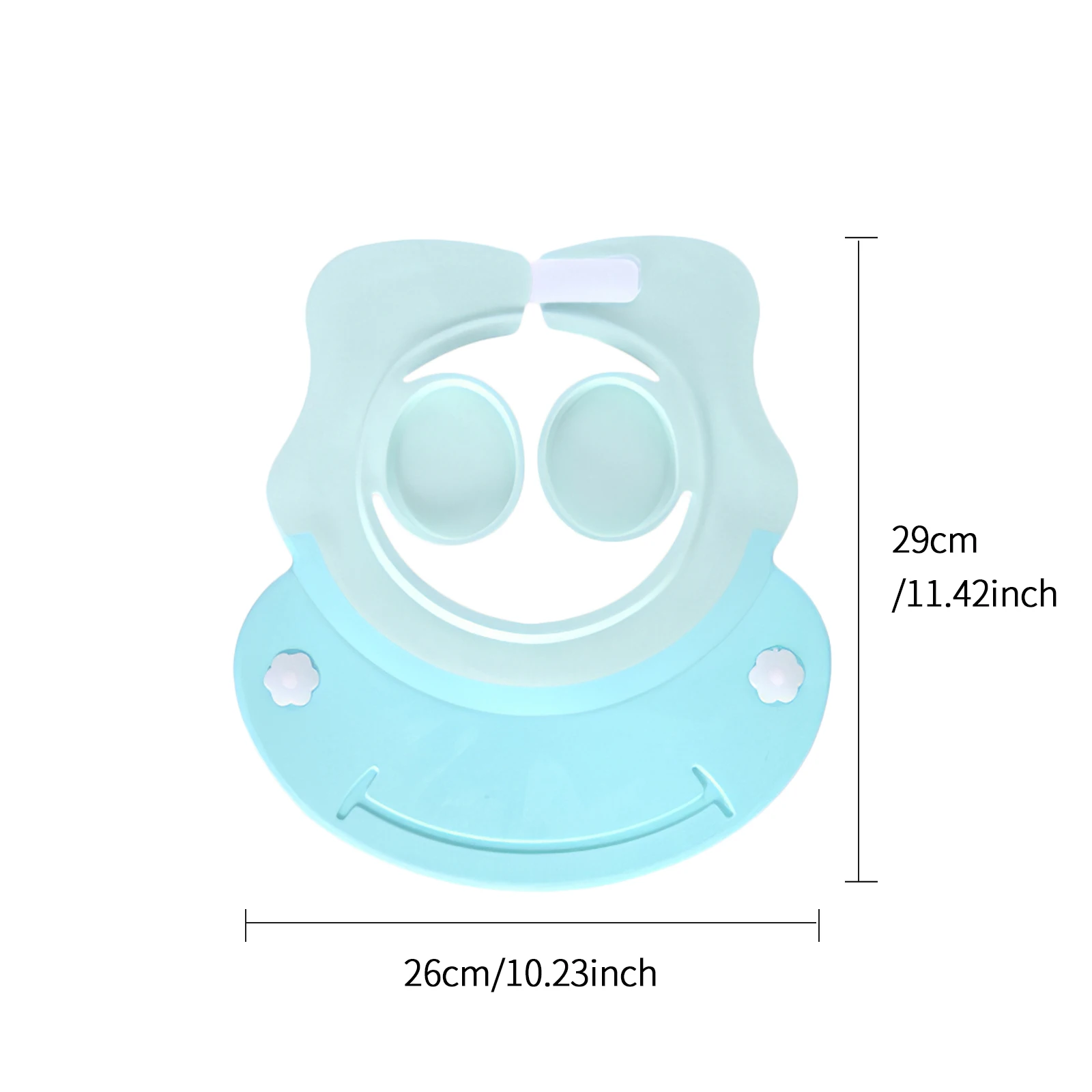 

Baby Adjustable Bath Shampoo Visor Hat Kid Shower Cap Child Silicone Wash Hair Shield Ear Protection Hats Adjust Shower Bath Cap