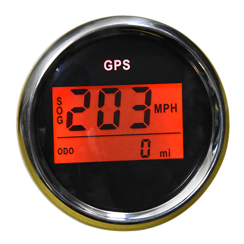 

52mm 2inch Digital car speedometer GPS Odometer LCD display Mile Per Hour knots Meter For Boat yacht With Back light 12V 24V