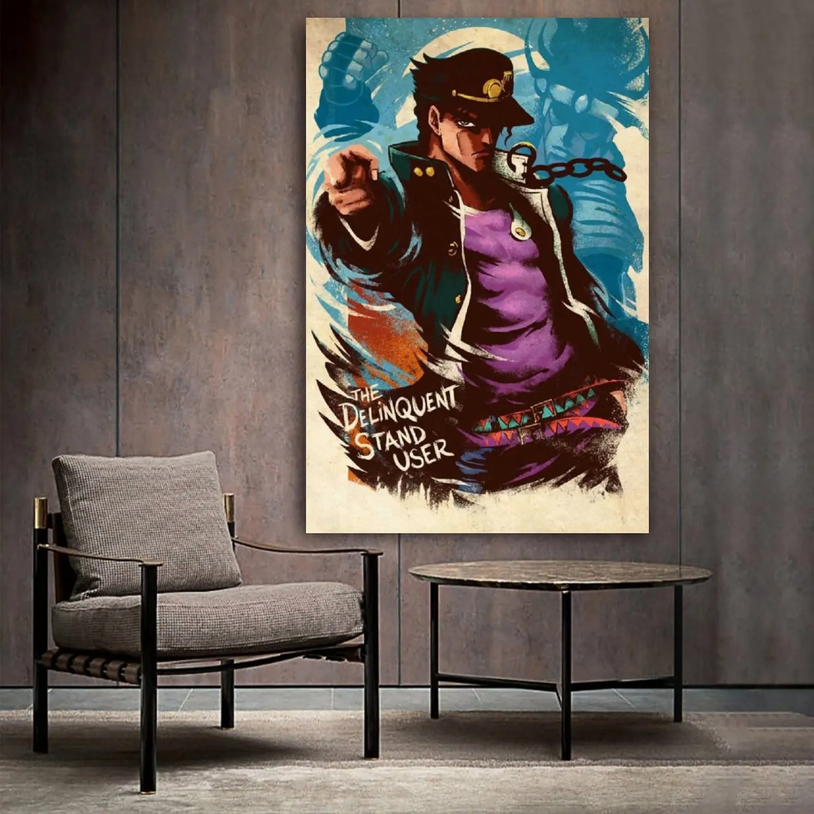 

Аниме иконы Jotaro, холст, искусство, спортивный ландшафт, офисный декор, постер, подарок