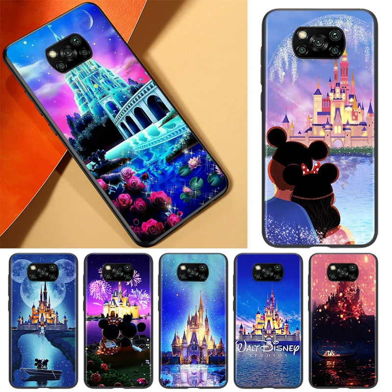

Disney Cartoon Disneyland Park Castle For Xiaomi Civi Mi Play Mix 3 6X 5X Poco X3 NFC F3 GT M3 M2 X2 F2 Pro C3 F1 Phone Case