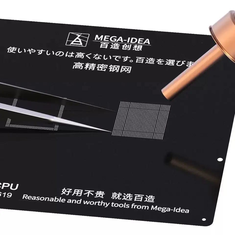 MEGA-IDEA BGA трафарет для iphone cpu A8 A9 A10 A11 A12 Верхняя и нижняя реболлинг инструмент |