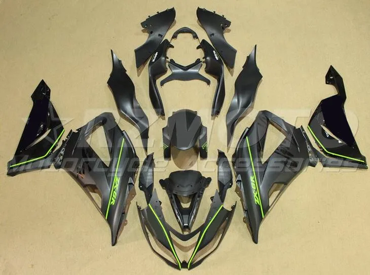 

Injection Mold New ABS Fairing Kit For kawasaki Ninja ZX-6R 599 ZX6R 636 2013 2014 2015 2016 2017 2018 Bodywork set black matte