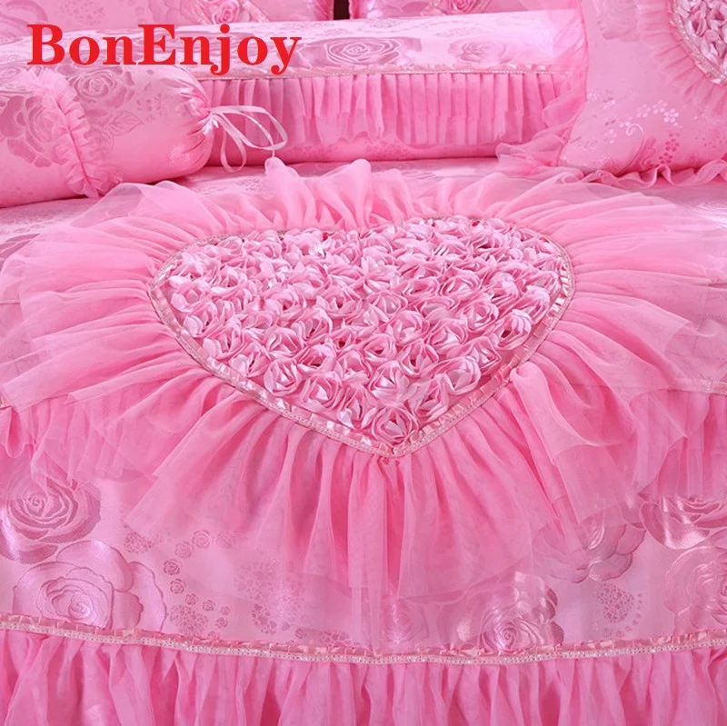 Роскошный розовый красный любовь вышивка шелк хлопок жаккард свадебный стиль