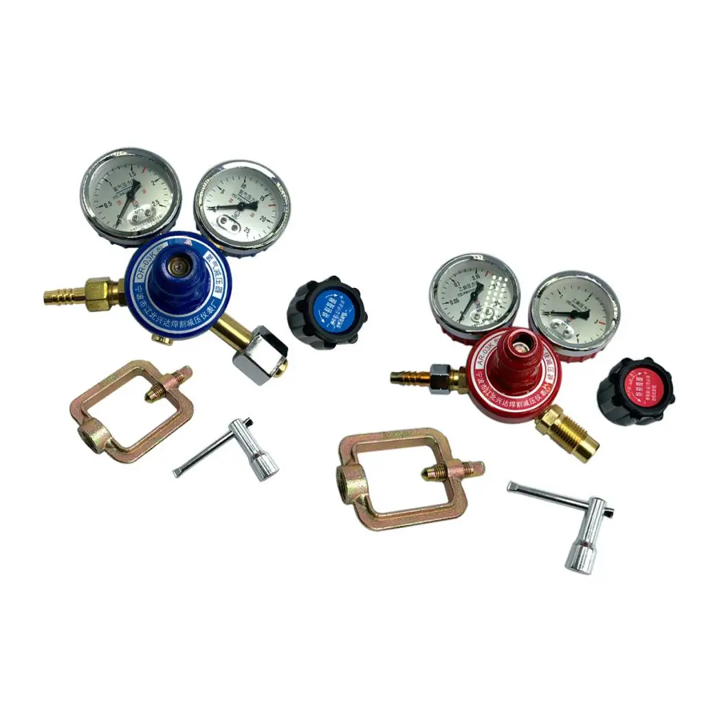 Медный кислородный Ацетилен Регулятор Редуктор давления запасные датчики