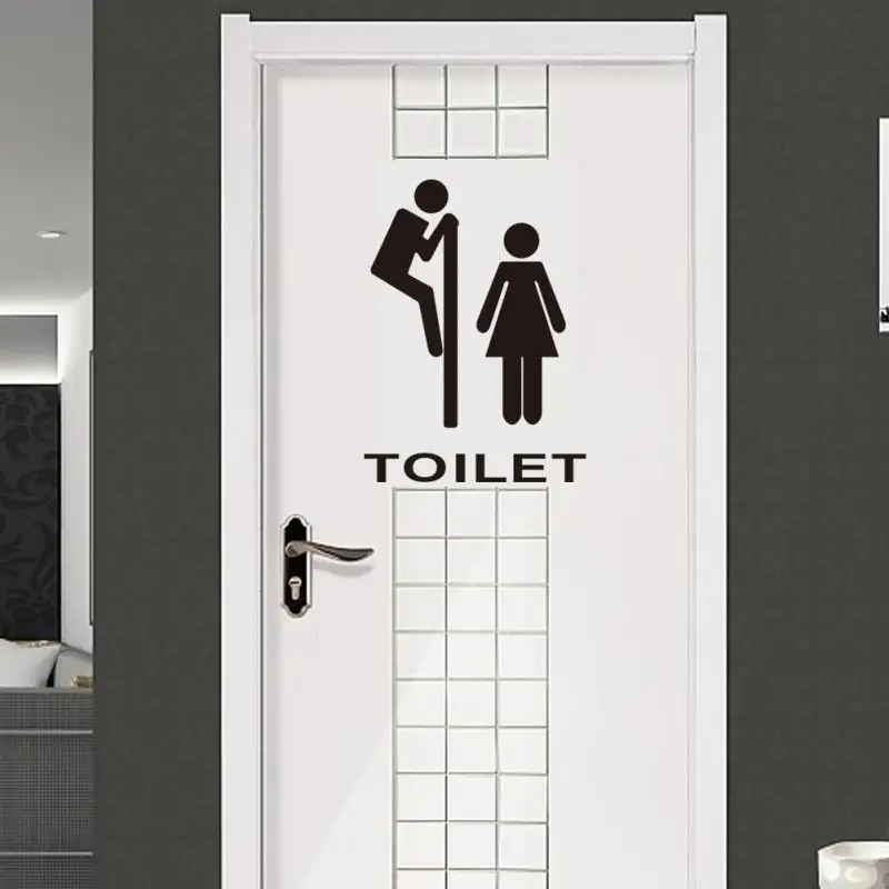 

Bathroom Funny Smile Wall Stickers Toilet Home Decoration Waterproof Wall Decals For Toilet Sticker Decorative Poster Home Decor