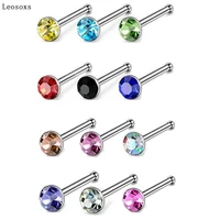 leosoxs 40 pieces 60 pieces european and american jewelry stainless steel nose nails hot sale