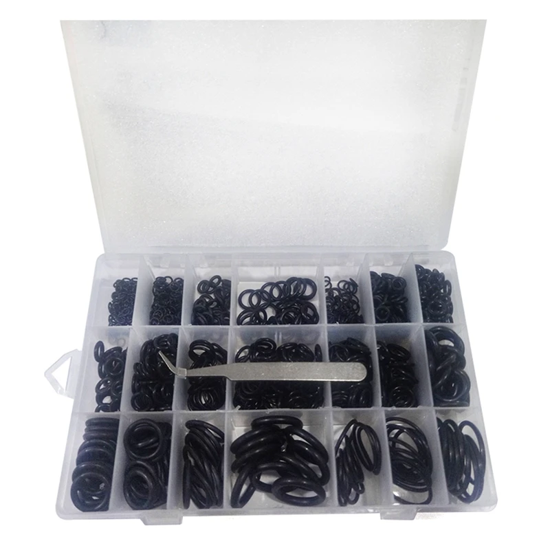 

Set Of 960 O-Rings Assortment Of O-Rings, Rubber Seals Rings 21 Different Assortments with Rubber Seals