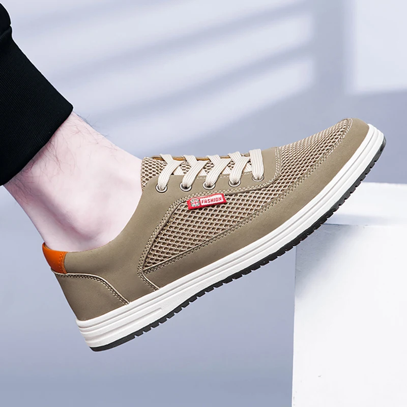 Мужские деловые кроссовки из микрофибры темно-синие повседневные классические