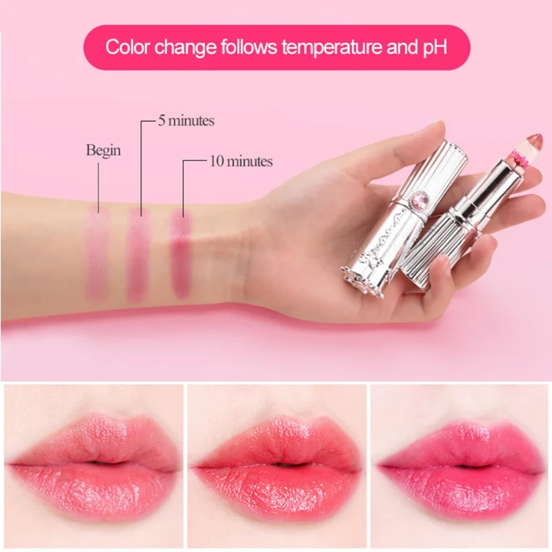 Теплая меняющая цвет сухая Цветочная помада водостойкая антипригарная чашка