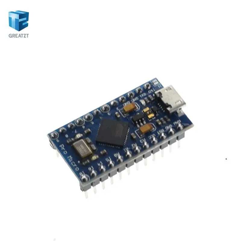 Завеса Pro Micro ATmega32U4 5V 16 МГц заменить ATmega328 для Arduino Pro Mini с 2 Row штыревые для Leonardo Mini Usb Интерфейс