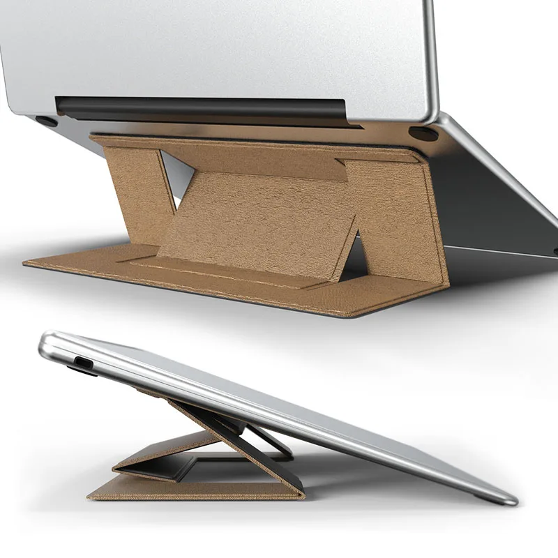 Оригинальная подставка для ноутбука планшета кожаная невидимая устойчивая к