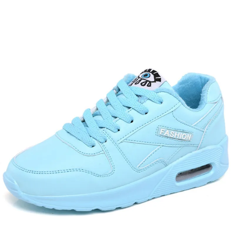 

Women Sneakers Shoes Woman Winter Women's Wedge with Short Plush Fashion Solid Ladies Flats Shoe Black