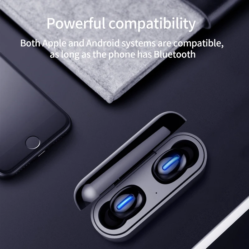 Q32S TWS Bluetooth 5 0 наушники беспроводные двойные мини невидимые вкладыши