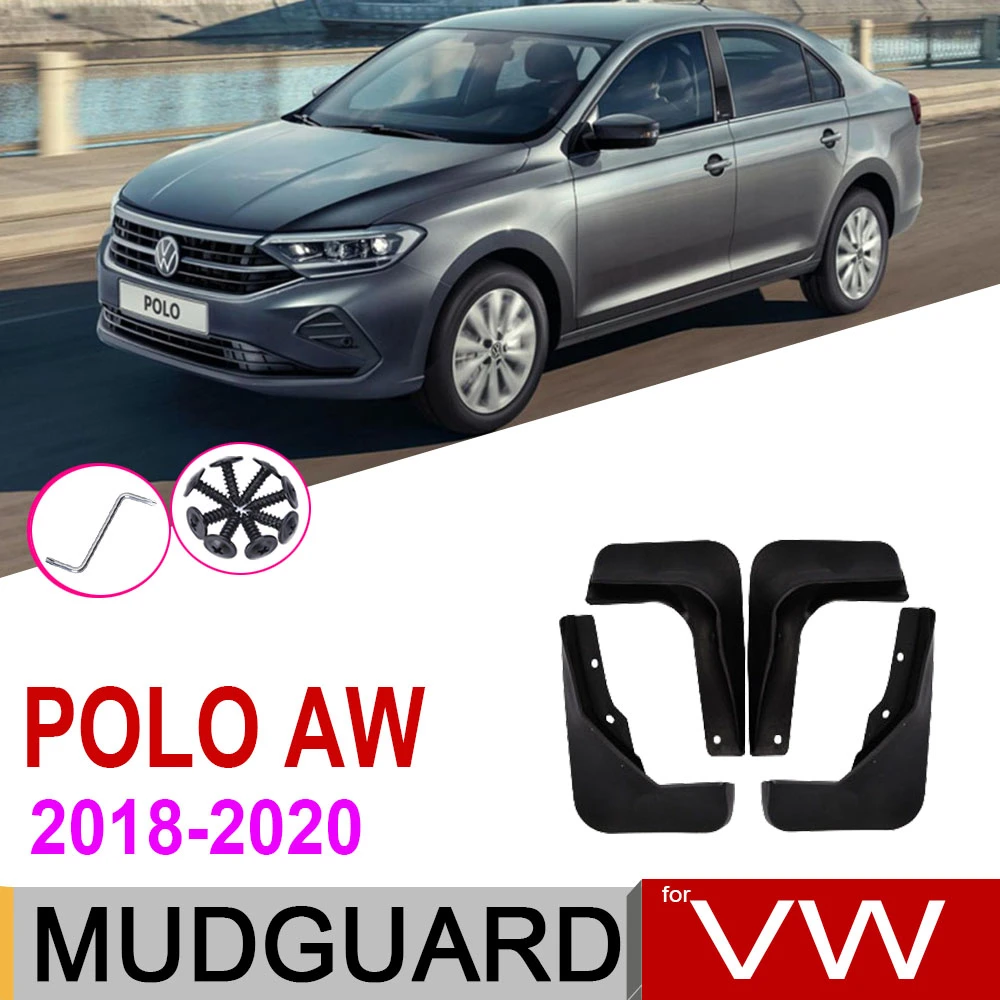 Брызговики автомобильные крыло для Volkswagen VW Polo MK6 AW 2020 2019 2018 4 шт защита аксессуары