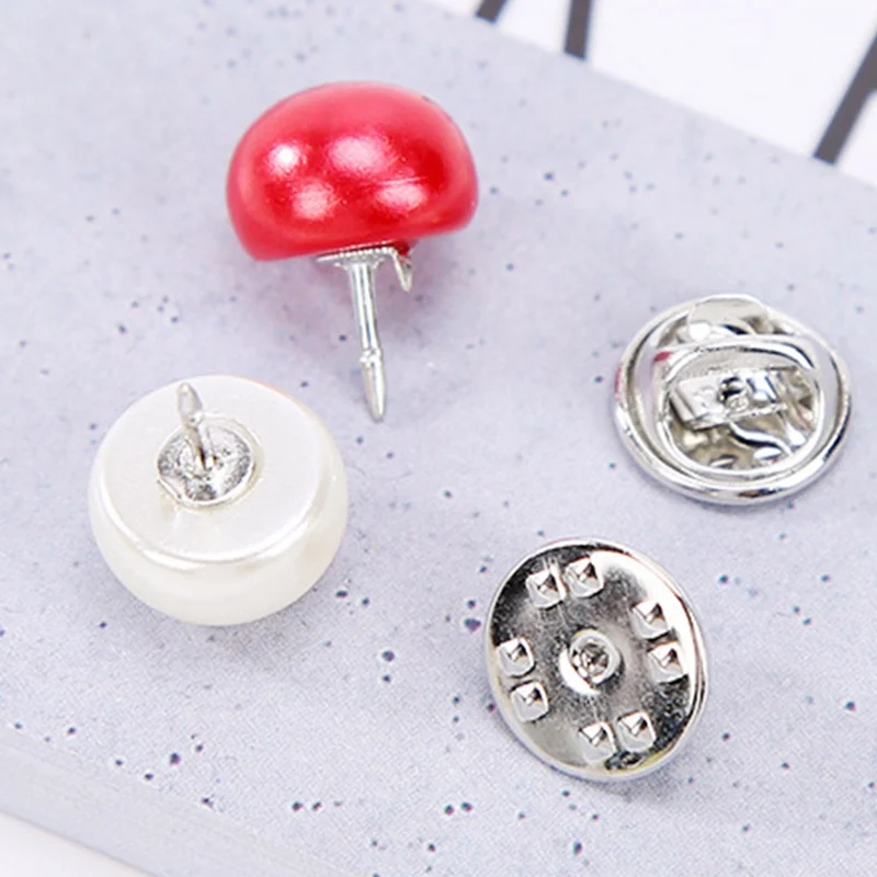 

New Classic Simple Pearl Collar Pin Buckle Brooch Collar Women Costume Brooches Pearl Beads Pin Jewelry Casual Decor Gift