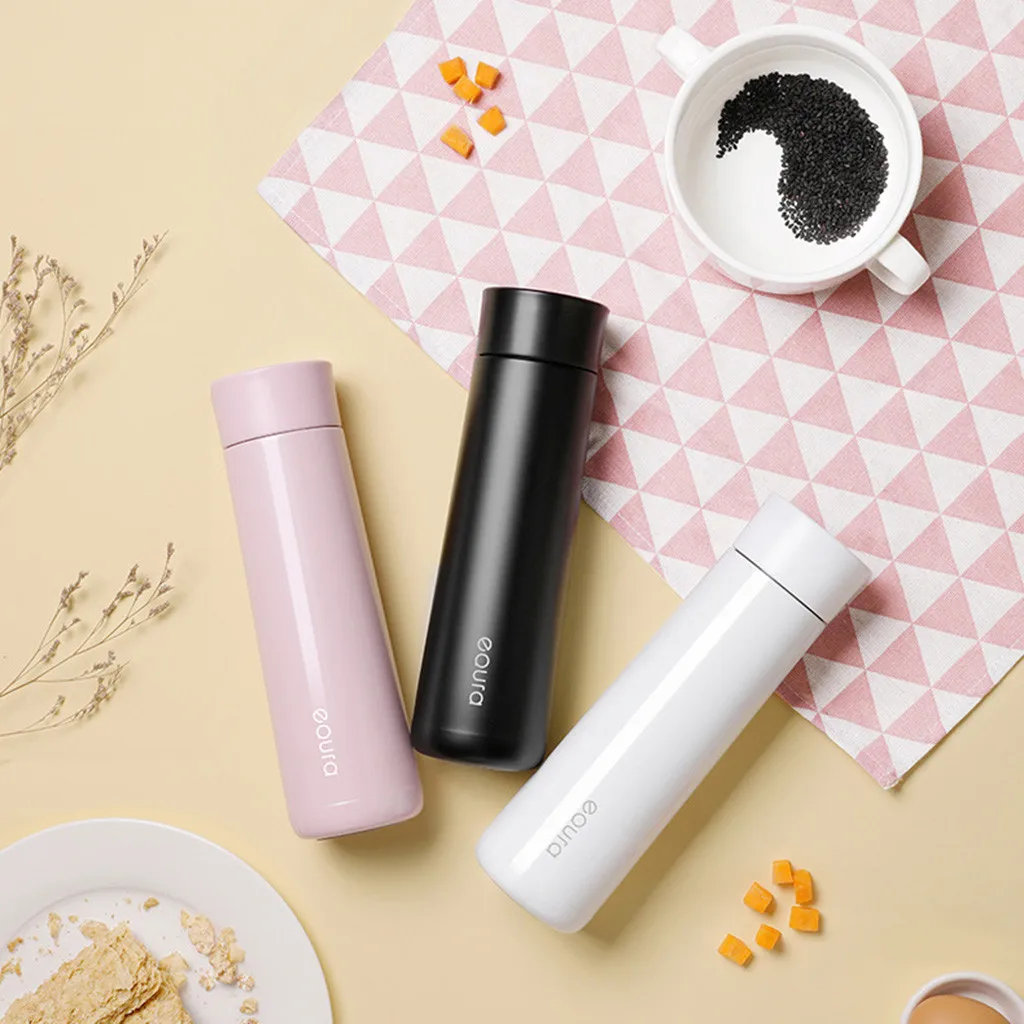 Рождественский подарок светодиодная цифровая умная вакуумная кружка термос из