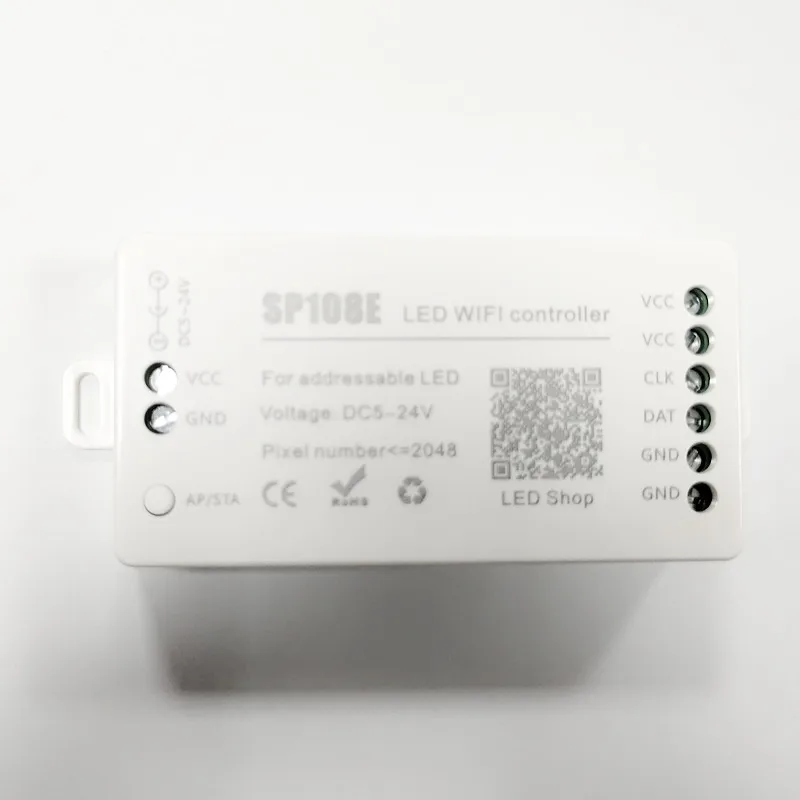 Светодиодный контроллер SP108E с поддержкой Wi Fi приложением для смартфона