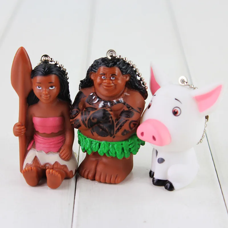 3 стиля 6 5-7 5 см принцессы с героями мультфильма Моана Половина of God Мауи животных