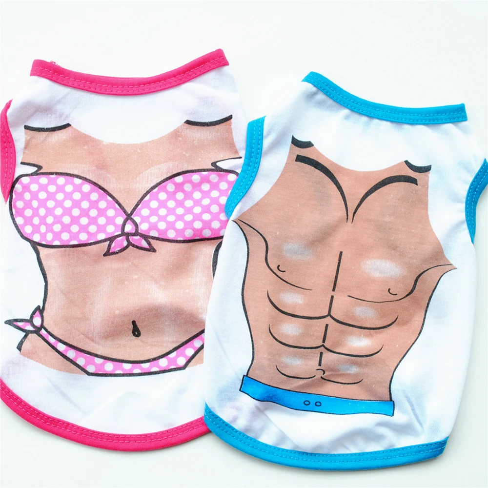 Одежда для автоматический поводок собак летний Повседневный жилет бикини Грудь