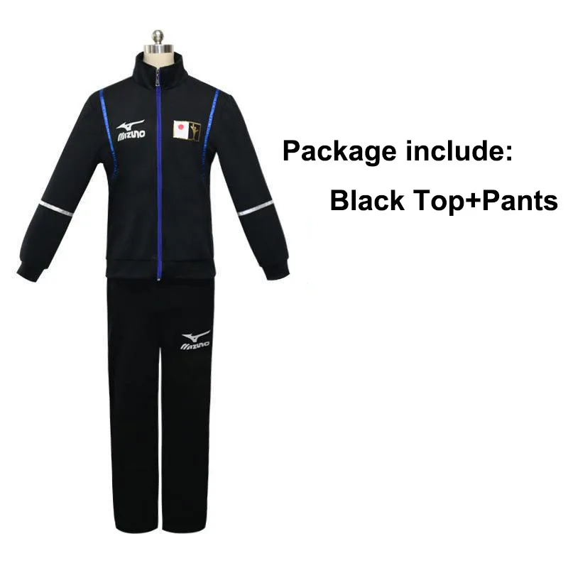 Top And Pants Anime Yuri on Ice Katsuki Yuri Jacket Plisetsky Cosplay Carnival Halloween Costumes Unisex Japanese Style Yurio Sportwear Outfit - Цвет: Top And Pants