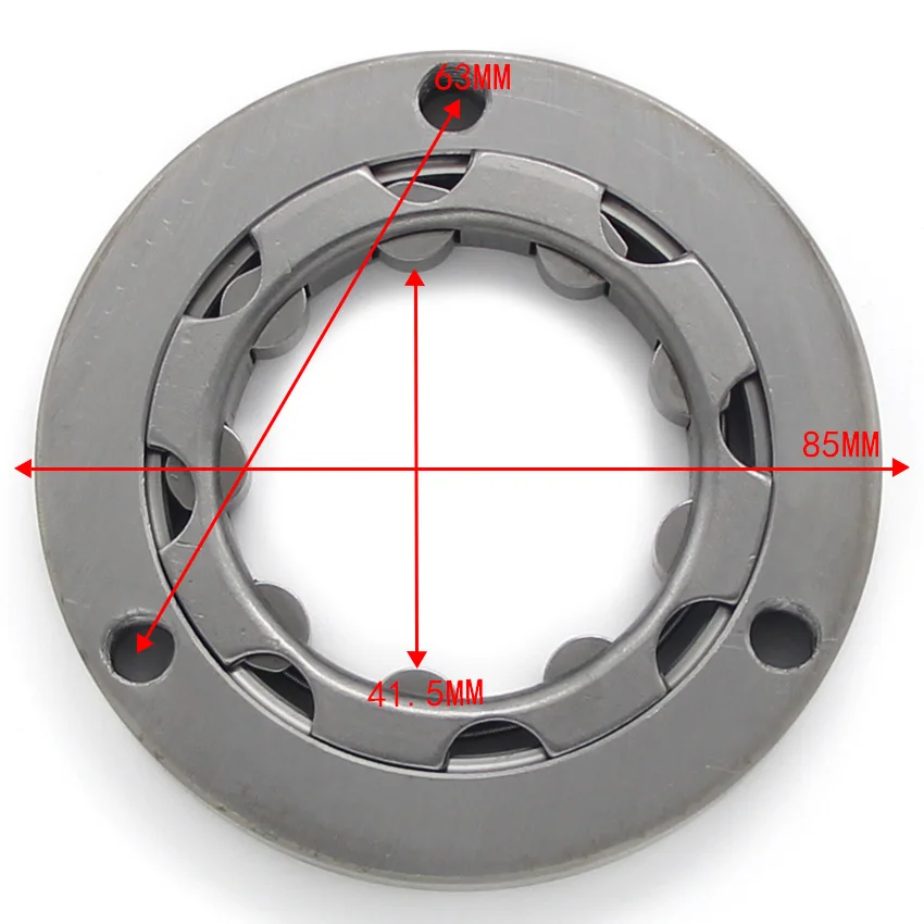 

Motorcycle Starter Motor One Way Clutch For Yamaha TTR125 TTR125E TTR125L TTR125LE XT125R XT125X OEM：4TU-15590-00 Assembly Plate