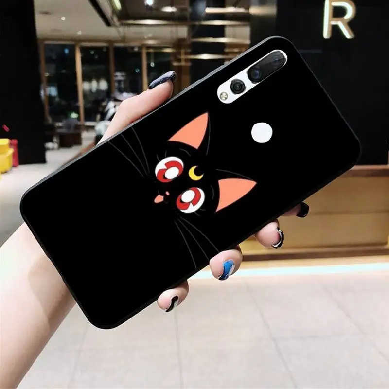

Sailor moon cat Phone Case Huawei Y6P Y8S Y8P Y5II Y5 Y6 2019 P Smart Prime Pro
