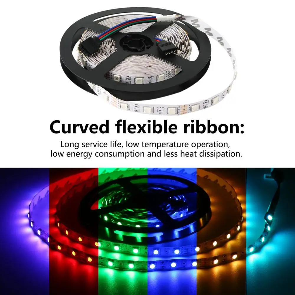 Светодиодная лента с Bluetooth 300 светодиодов RGB 5050 SMD гибкая не Водонепроницаемая