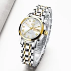 Часы наручные LIGE женские золотистые, креативные водонепроницаемые с браслетом из стали, 2022