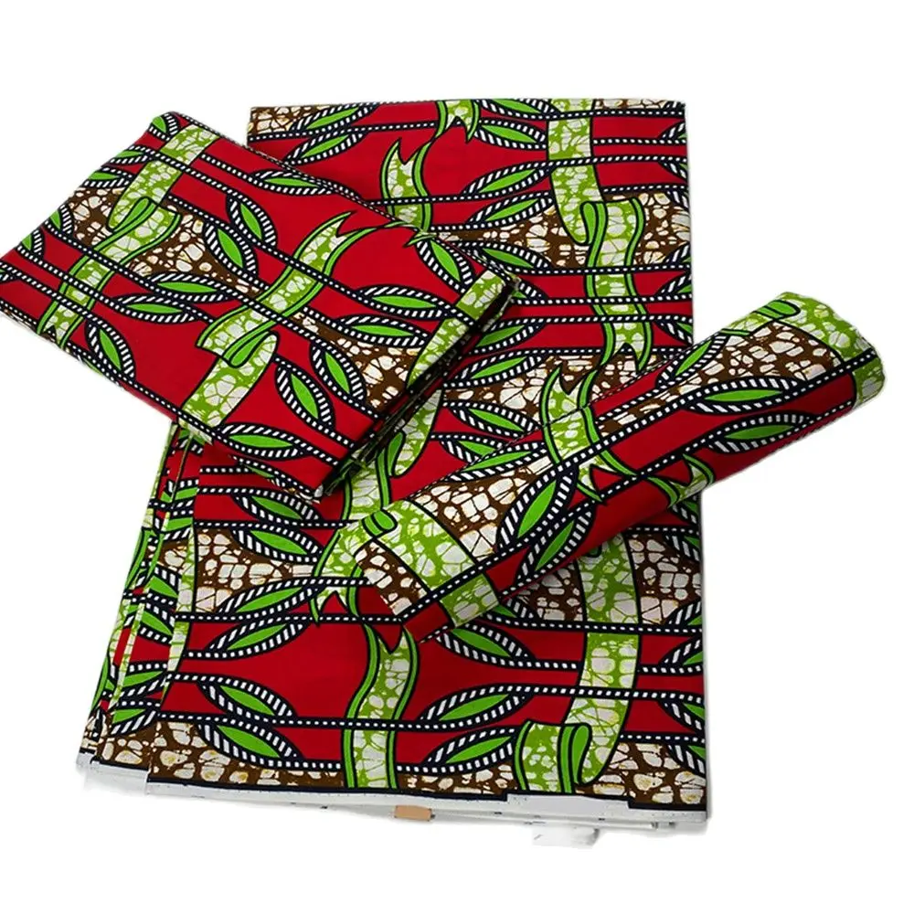 

High Quality wax fabric African prints fabric veritable Ankara wax Nigerian style 6 yards/pcs 100% cotton