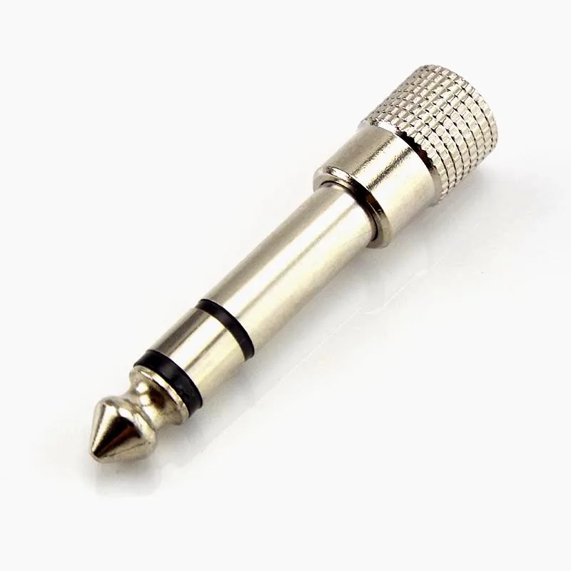 

2pcs 6.5mm Stereo Connector 6.35mm 1/4" Male Plug to 3.5mm 1/8" Female Jack Headphone Speaker Audio Adapter Home Microphone