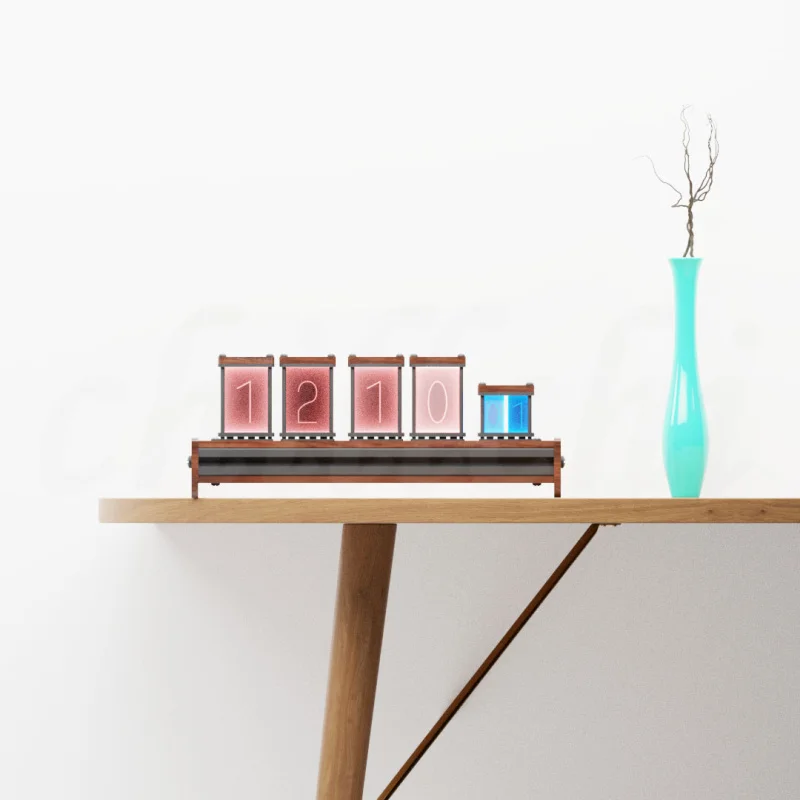 6-битные аналоговые светящиеся трубчатые часы креативные цифровые RGB