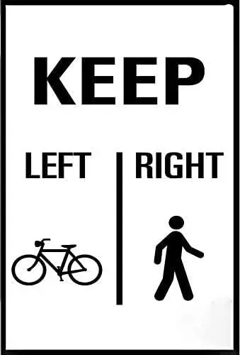 

Keep Left Right Traffic Metal Sign Retro Man Cave Wall Decoration Thanksgiving 12X16 inch