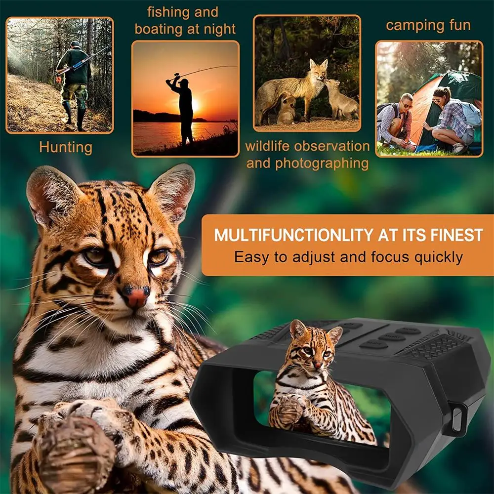 Бинокль ночного видения NV5100 Инфракрасный прицел 1080P 4-кратный цифровой