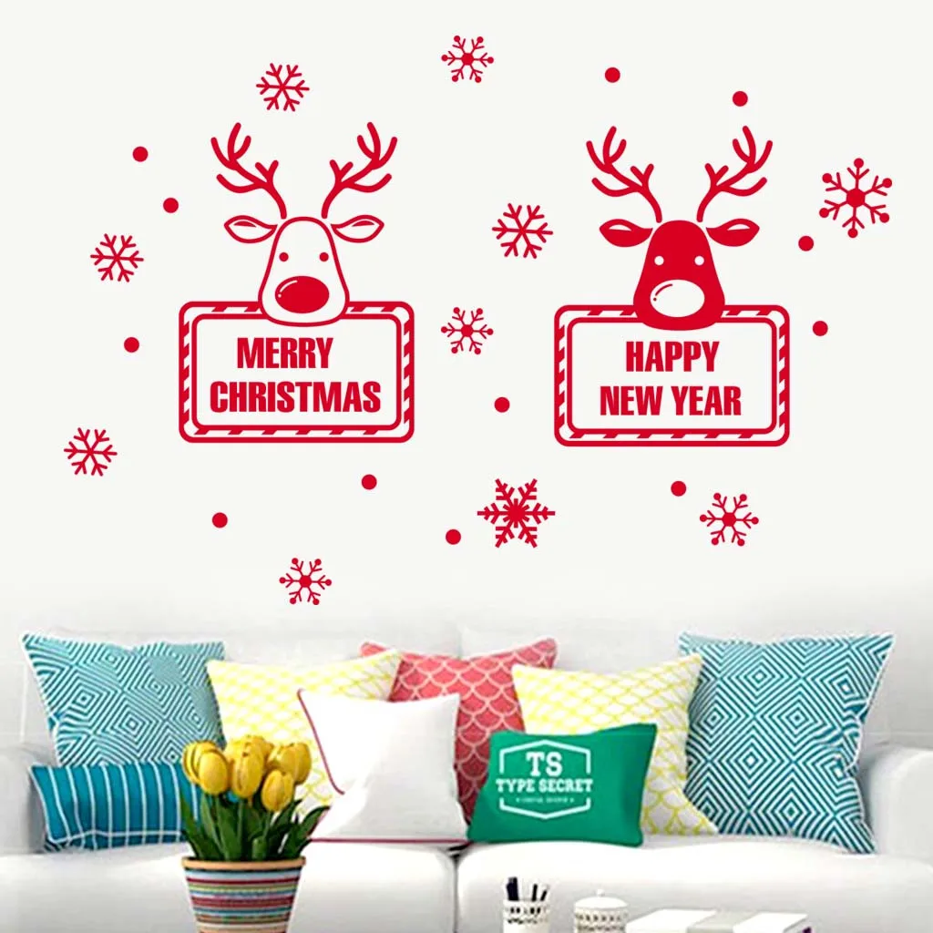 Мобильная креативная Наклейка На Стену с изображением рождественской головы
