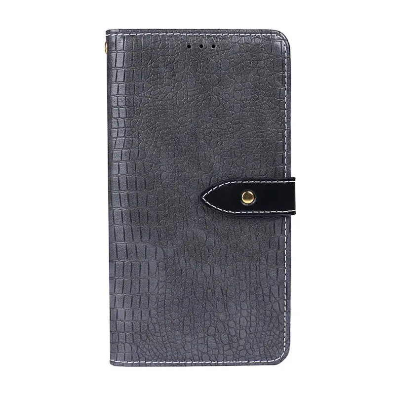 Модный чехол-Кошелек из крокодиловой кожи для Oukitel K9, роскошный флип-чехол из искусственной кожи, мешки кожаные для телефона, чехол для Oukitel K9, чехол для телефона 7,12 дюйма - Цвет: Gray