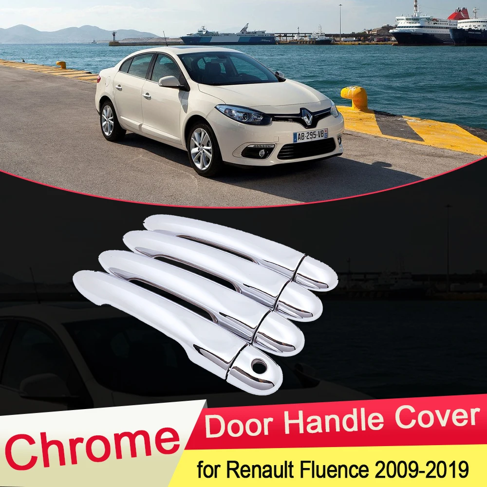 Для Renault Fluence 2009 ~ 2019 Luxuriou хромированная крышка для дверных ручек набор отделки