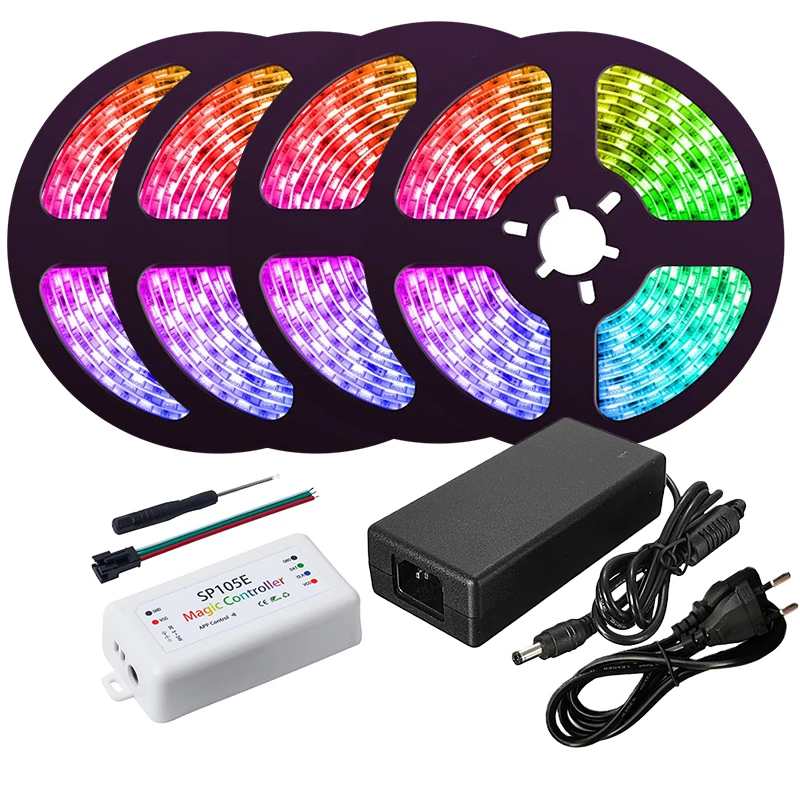 Светодиодная лента Dream Color с приложением комплект RGB веревочного освещения WS2811