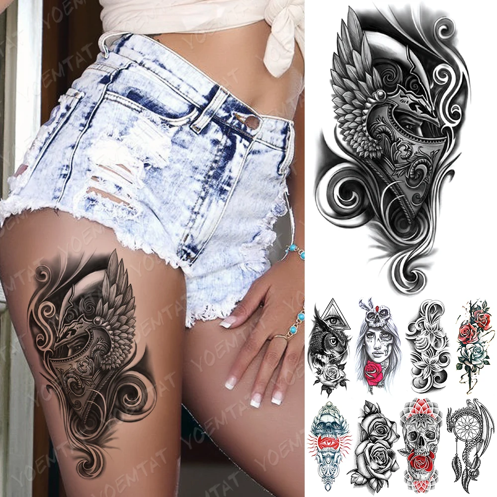 Водостойкая Временная тату-наклейка искусственный рукав для мужчин и женщин |