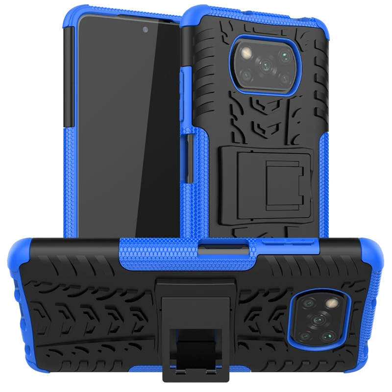 Для Xiaomi Poco X3 Pro F3 чехол Redmi Note 9 9S 8 T прочный армированный для телефона бампер