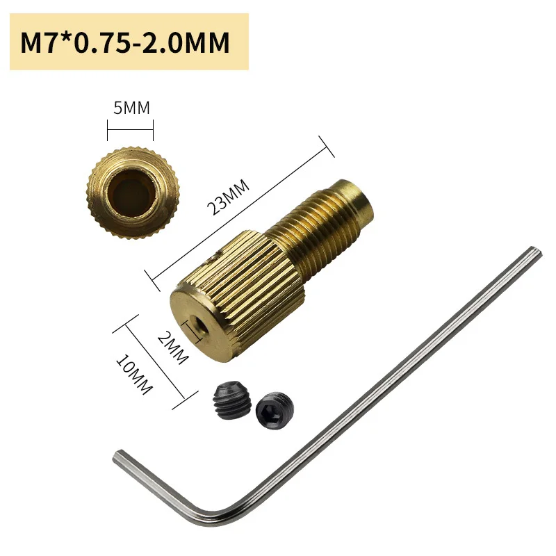 Сверло M8/M7 патрон ДИ Зажим микро сверло приспособление латунный вал