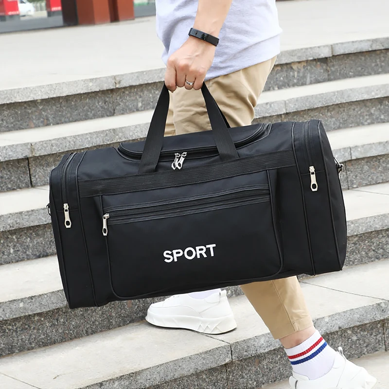 Waterproof Men Sport Travel Bag Women GYM Bags New Red Yoga Fitness Bag Unisex Handbag Large Capacity Nylon Duffle Bag XA165K