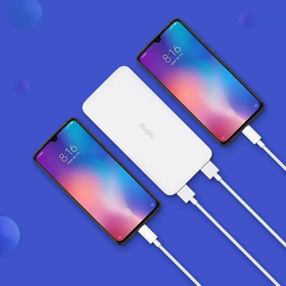 Xiao mi Red mi power Bank 10000 мАч PB100LZM usb type C Портативная зарядка mi power bank 10000 Внешняя батарея повербанк